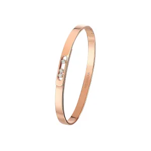 Move Noa 18K Rose Gold Small Model Diamond Bangle Bracelet