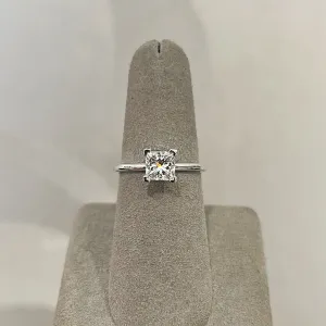 Moyer Collection 14K White Gold 1.04ct Princess Cut Solitaire Complete Engagement Ring - 011273