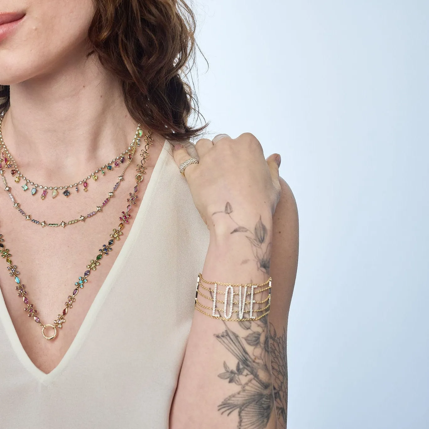 Multi Chain Mantra Bracelet