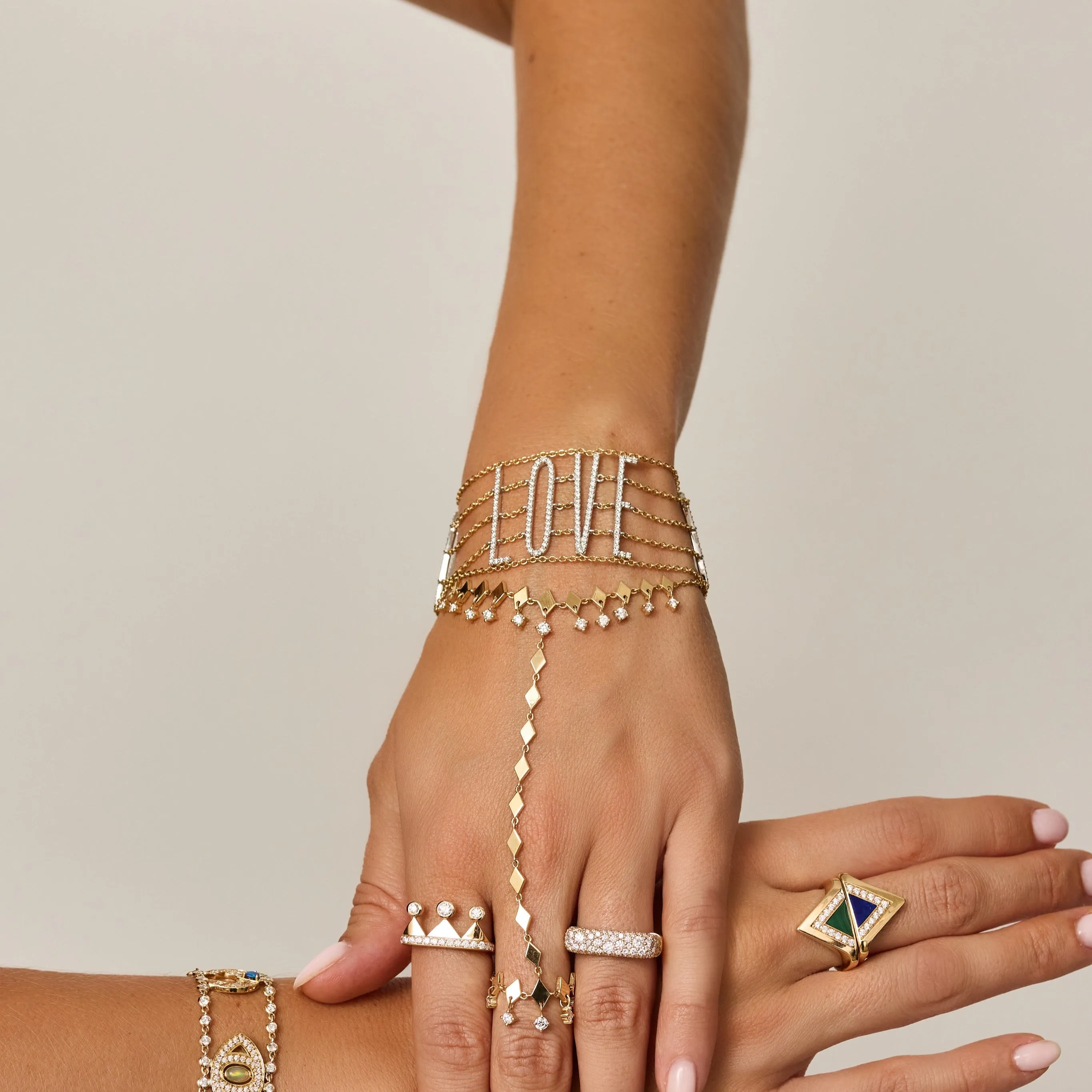 Multi Chain Mantra Bracelet