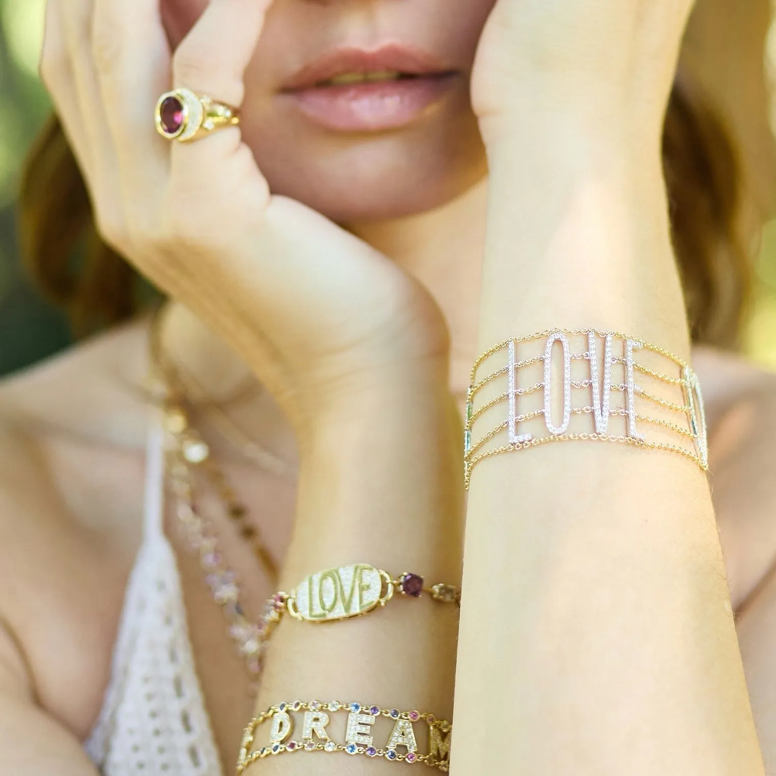 Multi Chain Mantra Bracelet