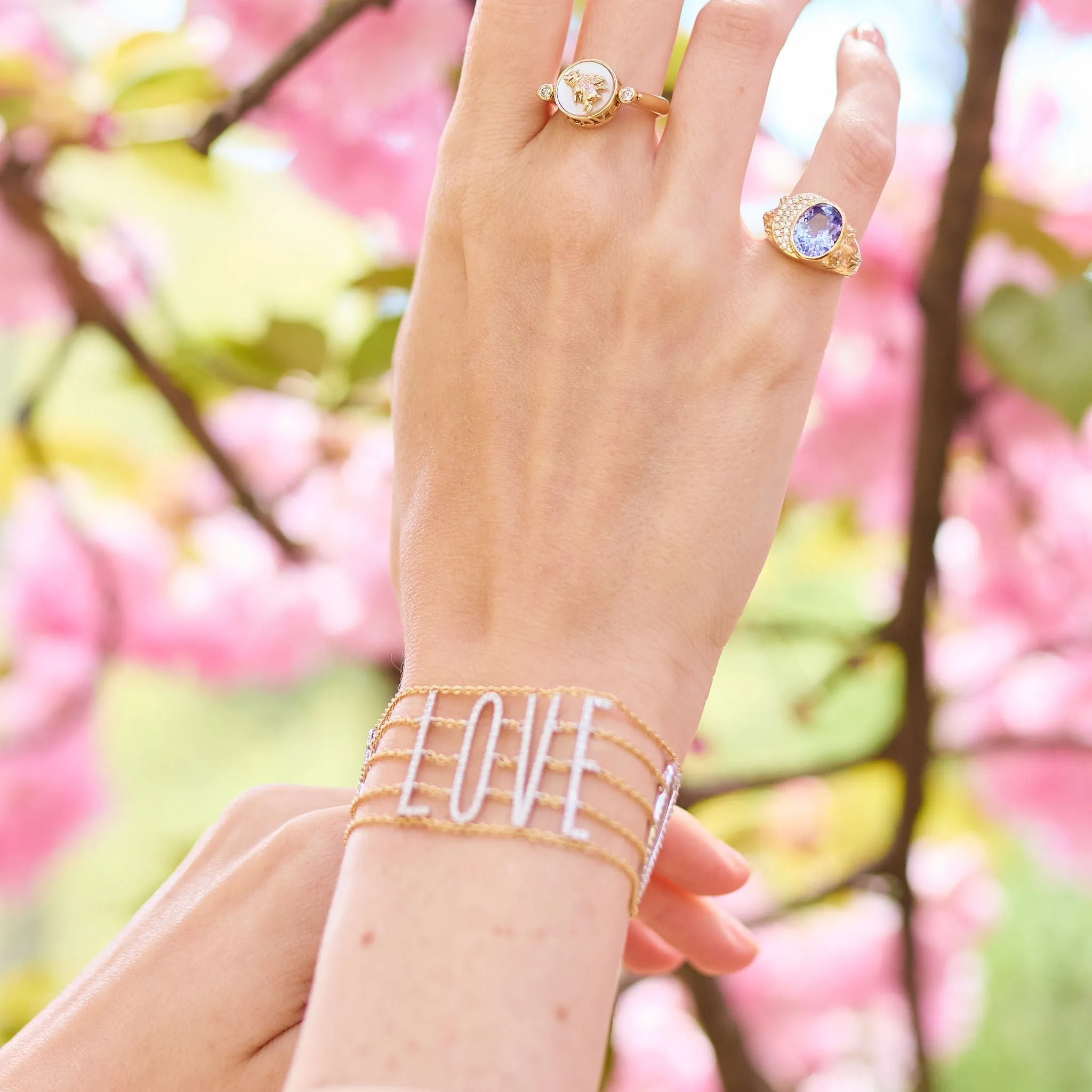 Multi Chain Mantra Bracelet