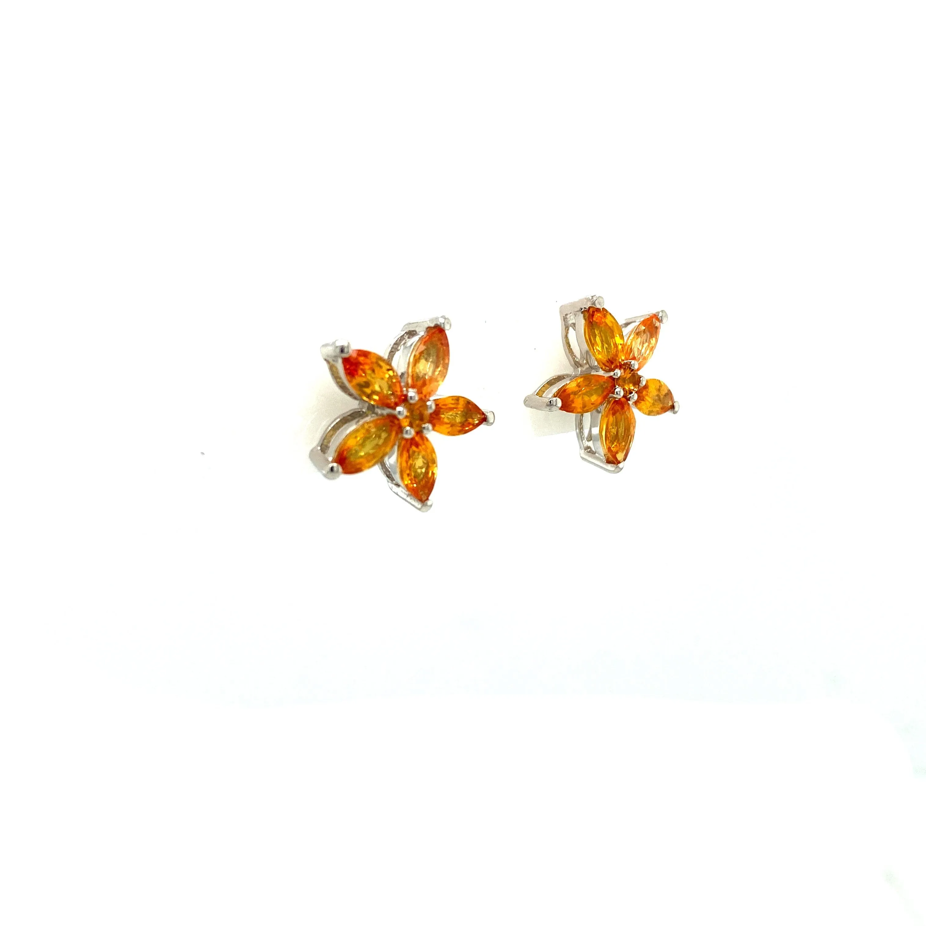Multi Sapphire Earring in .925 Sterling Silver - KST 57462