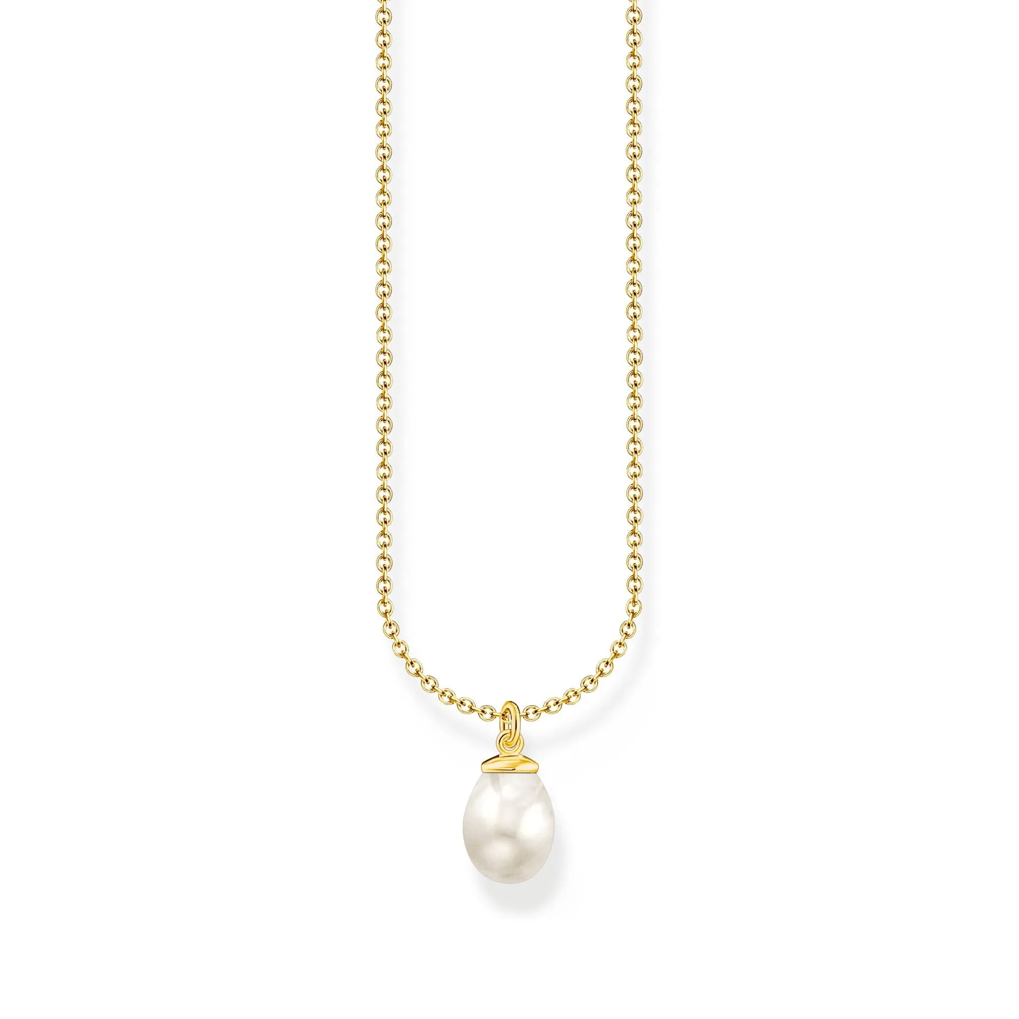 Necklace with freshwater pearl pendant