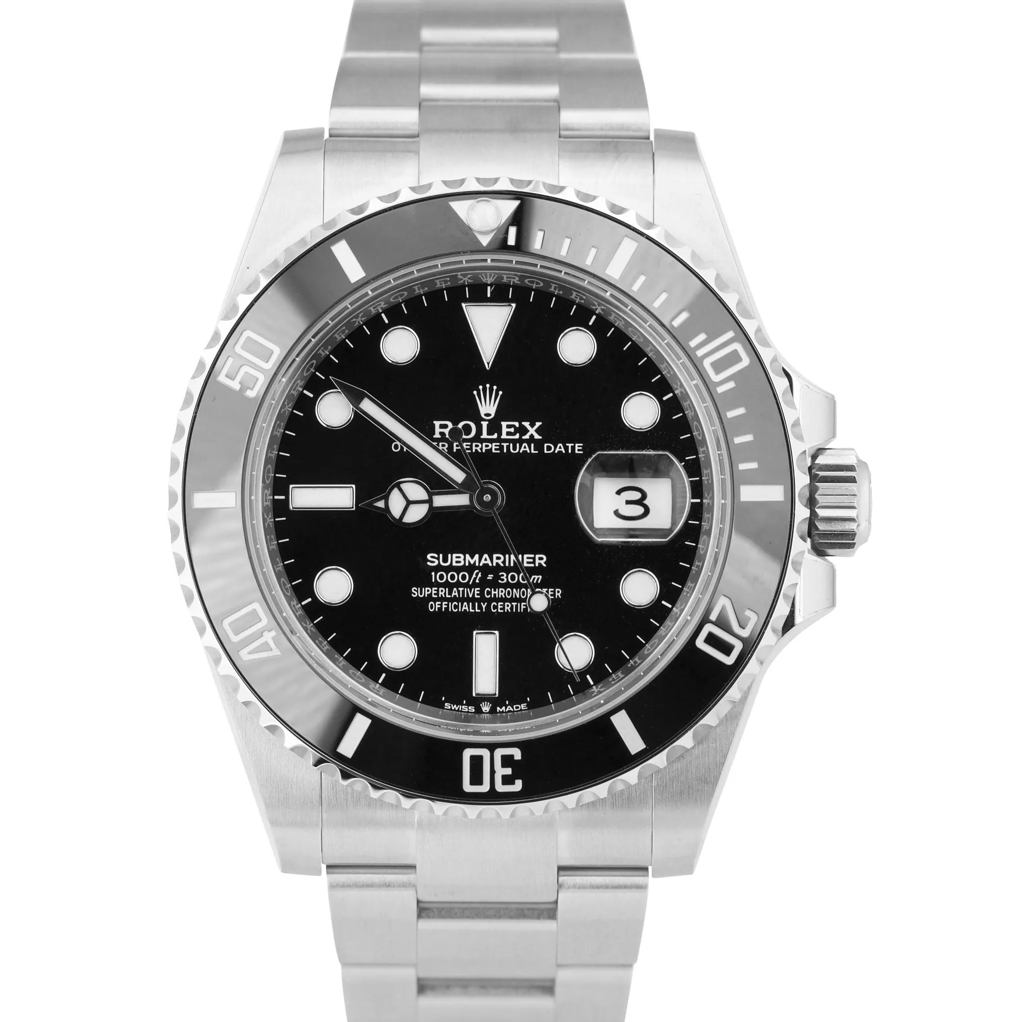 NEW DEC. 2022 Rolex Submariner Date Black Stainless Ceramic 126610 LN 41mm Watch