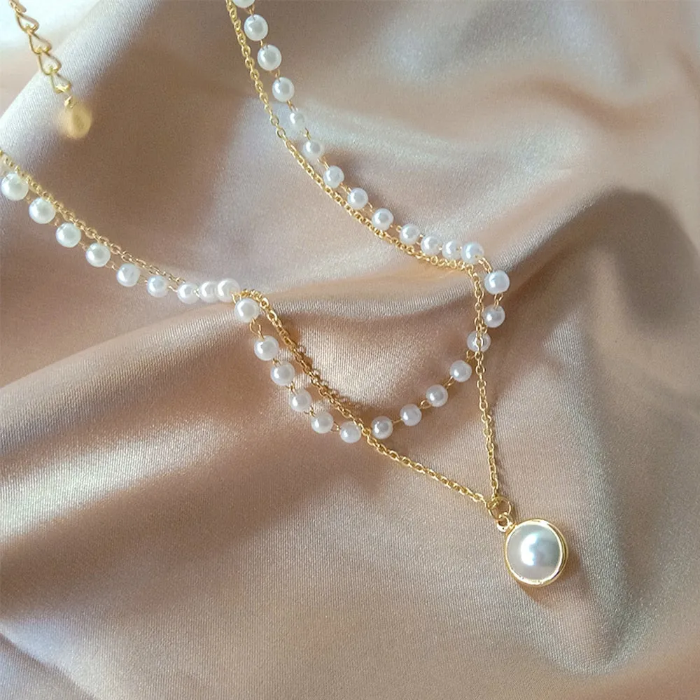 New Fashion Pearl Choker Necklace