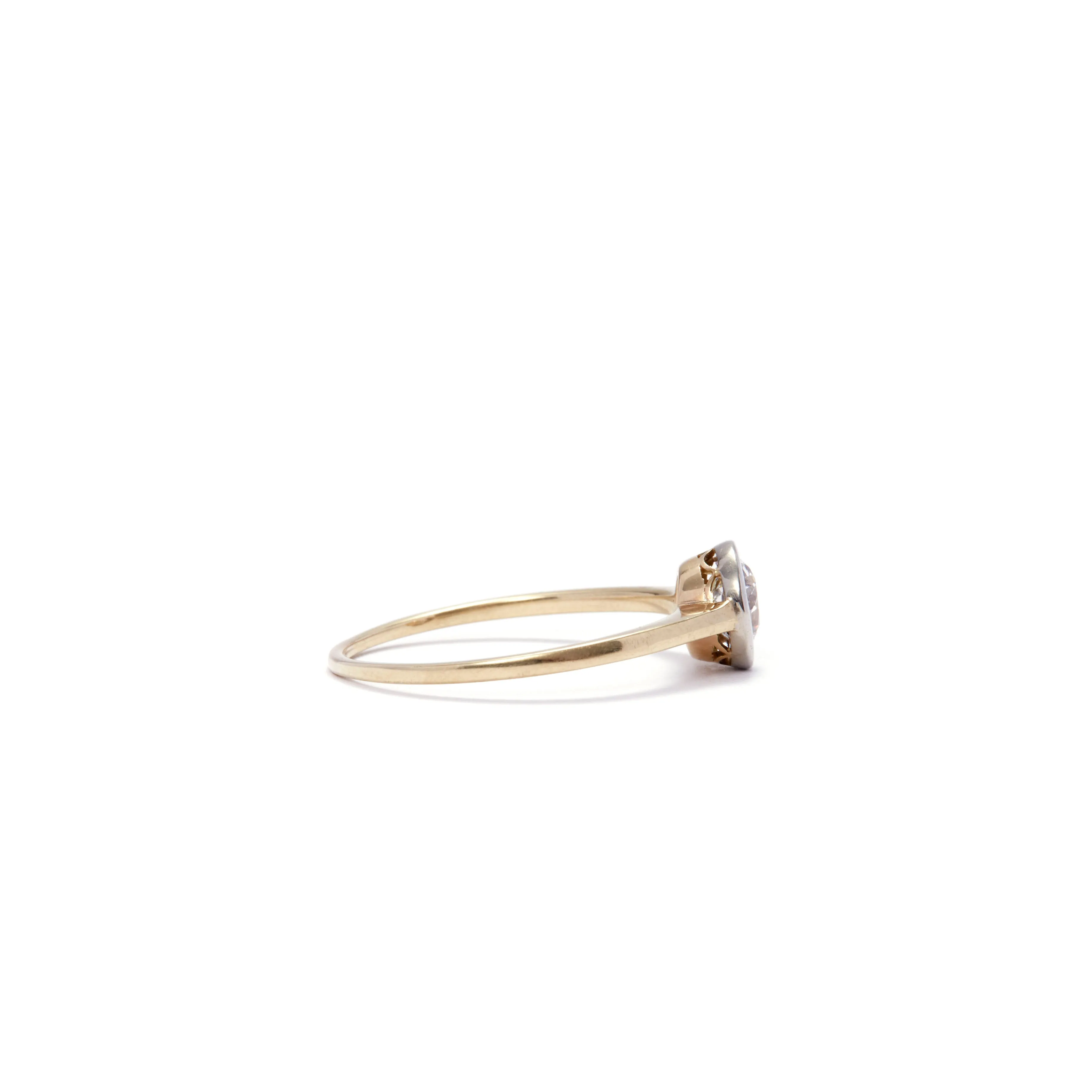 Old European Cut Diamond Bezel Ring