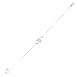 Open Evil Eye Bracelet 14K