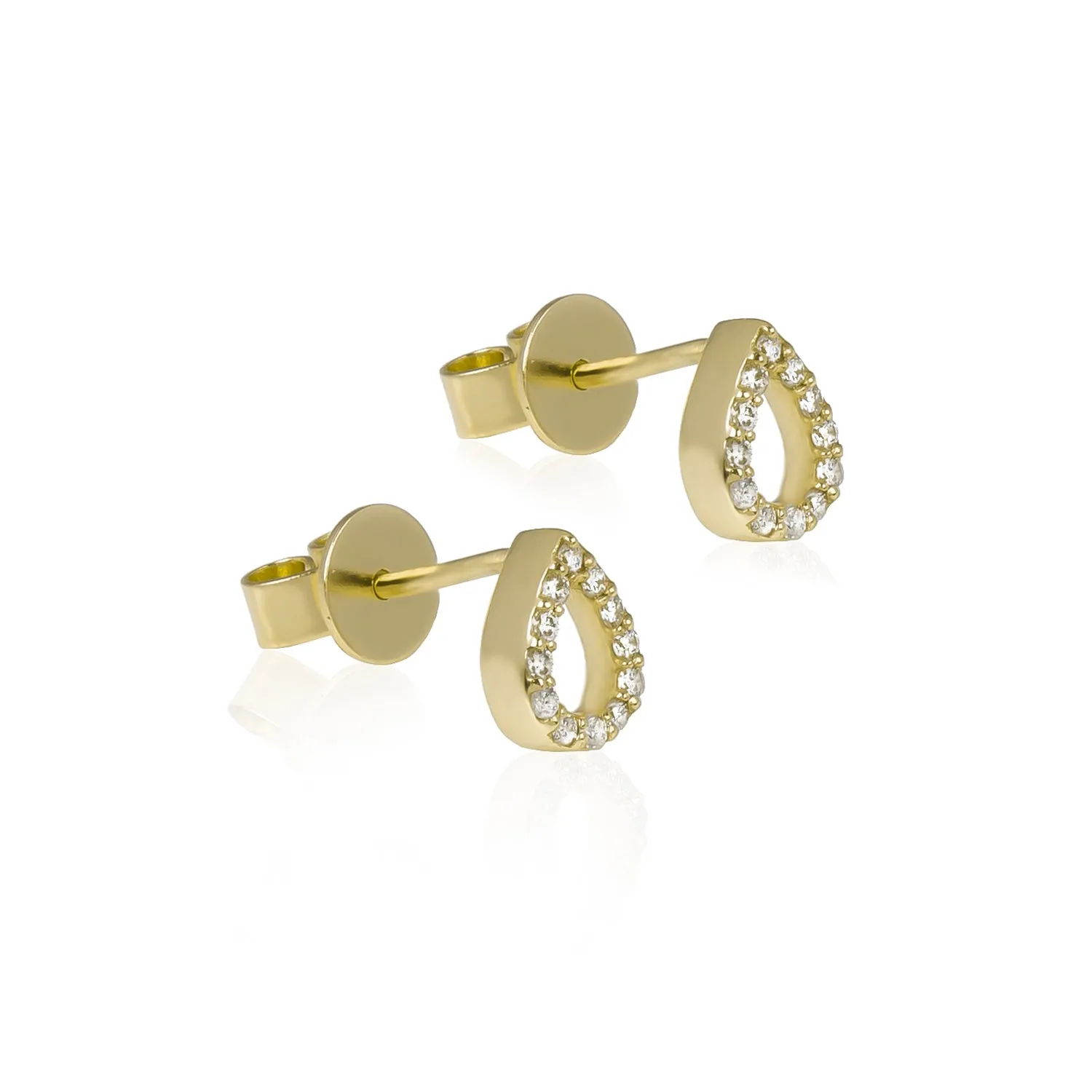 Open Pear Earrings