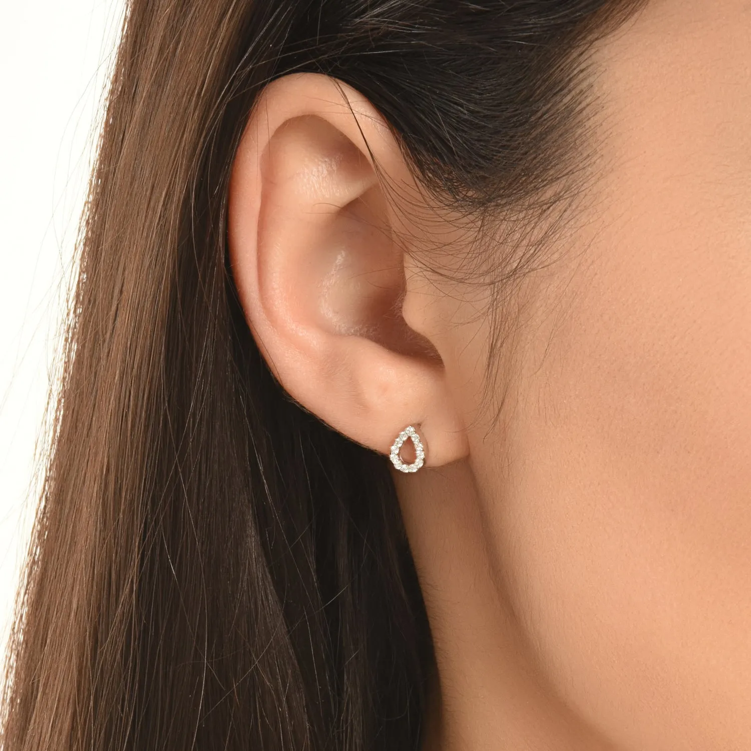 Open Pear Earrings