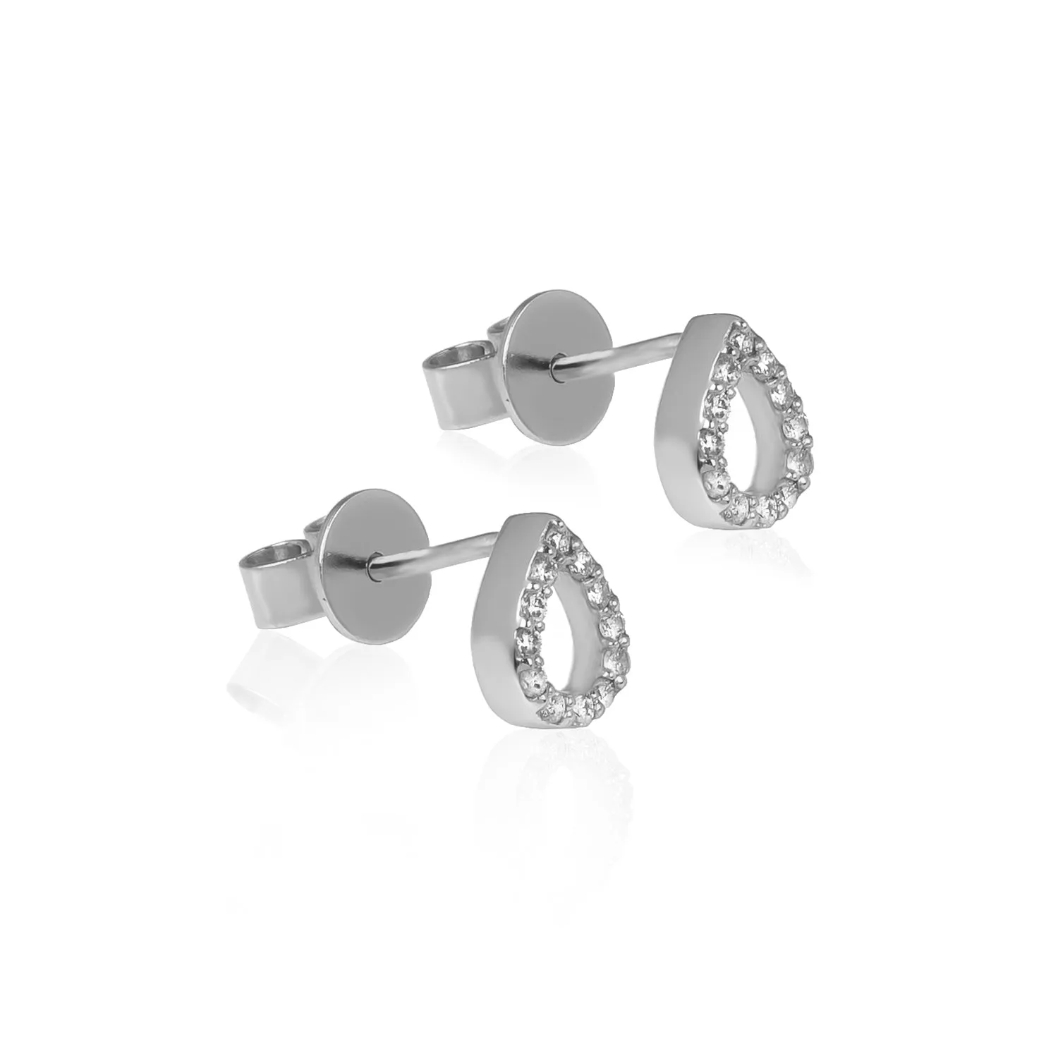 Open Pear Earrings