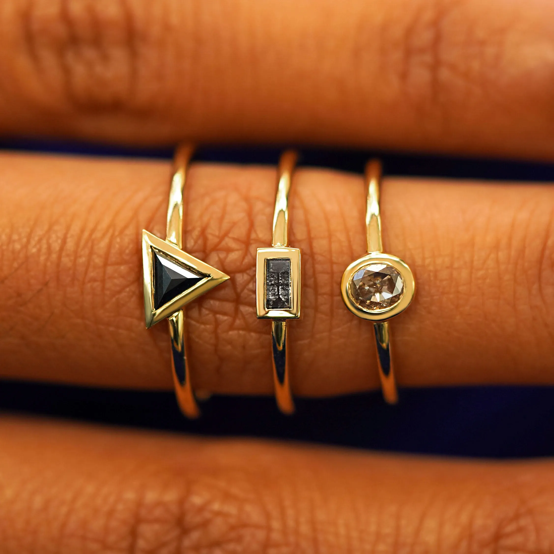 Oval Champagne Diamond Ring