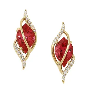 Padparadscha Earrings