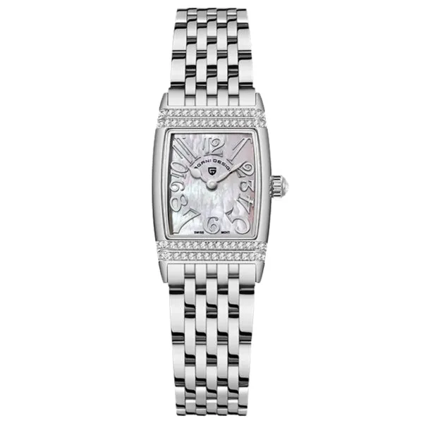 Pagani Design  Silver Stainless Steel Grey Dial Quartz Watch for Ladies - PD-1737L