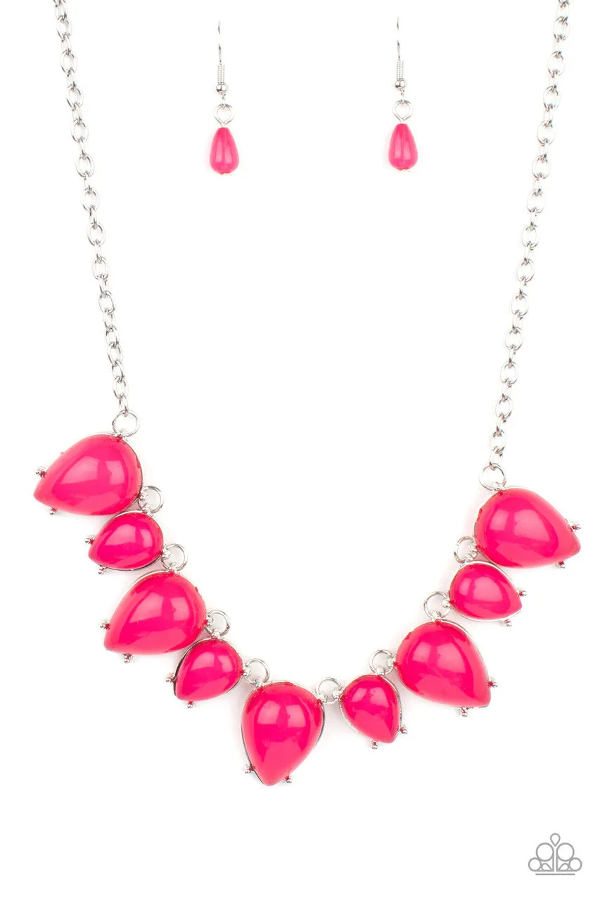 Pampered Poolside Pink Paparazzi Necklace
