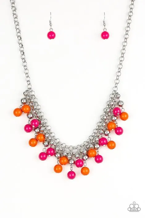 Paparazzi - Friday Night Fringe - Multi Necklace