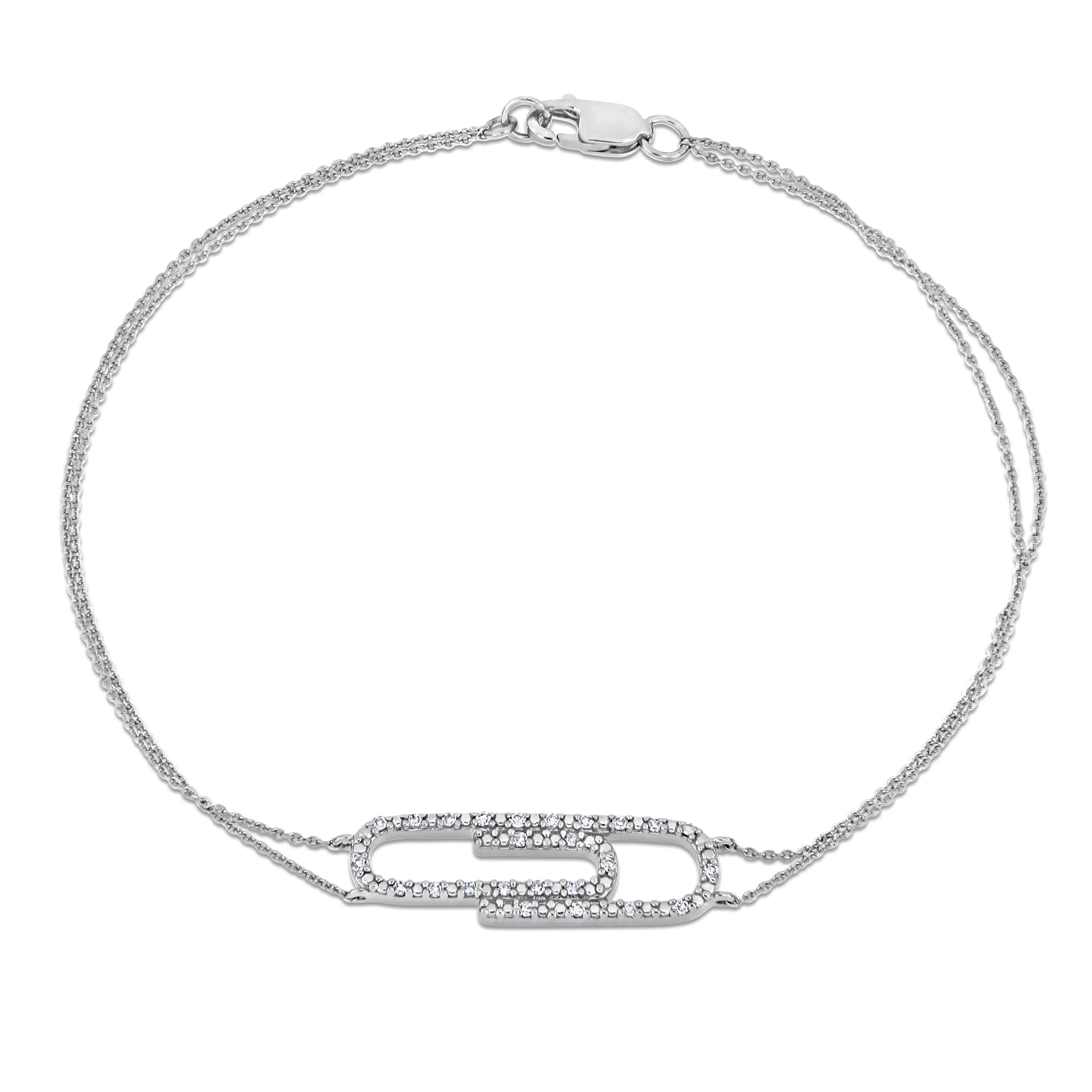 Paperclip Bracelet with Chain