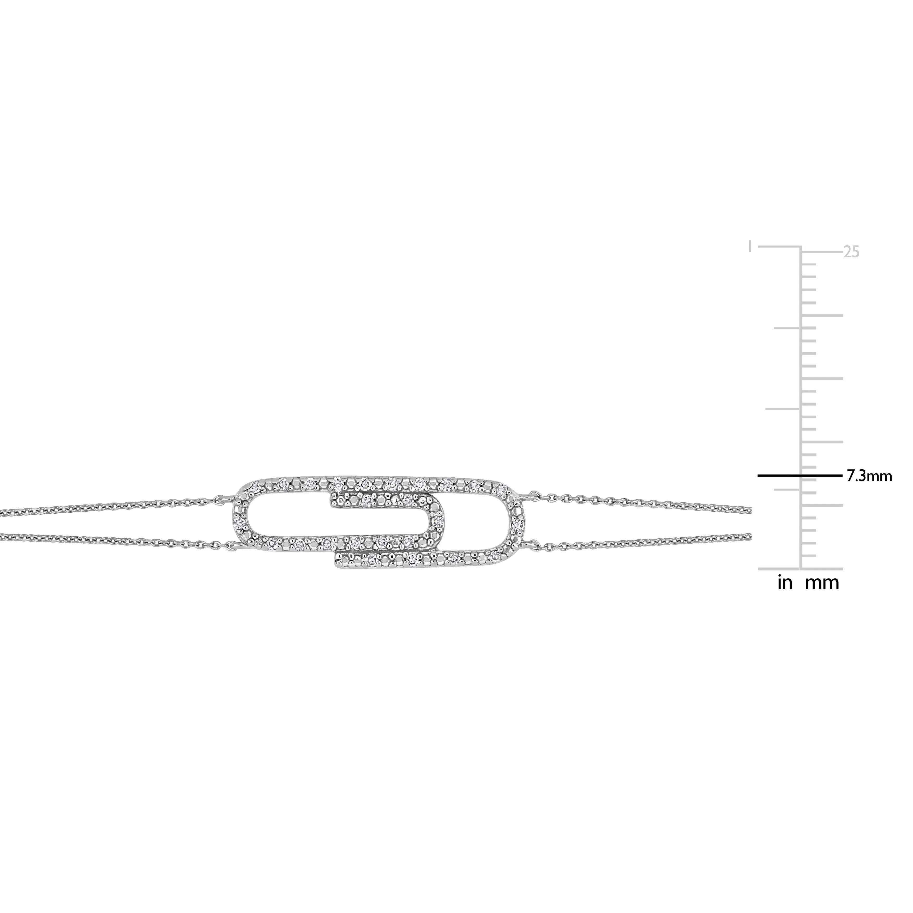 Paperclip Bracelet with Chain
