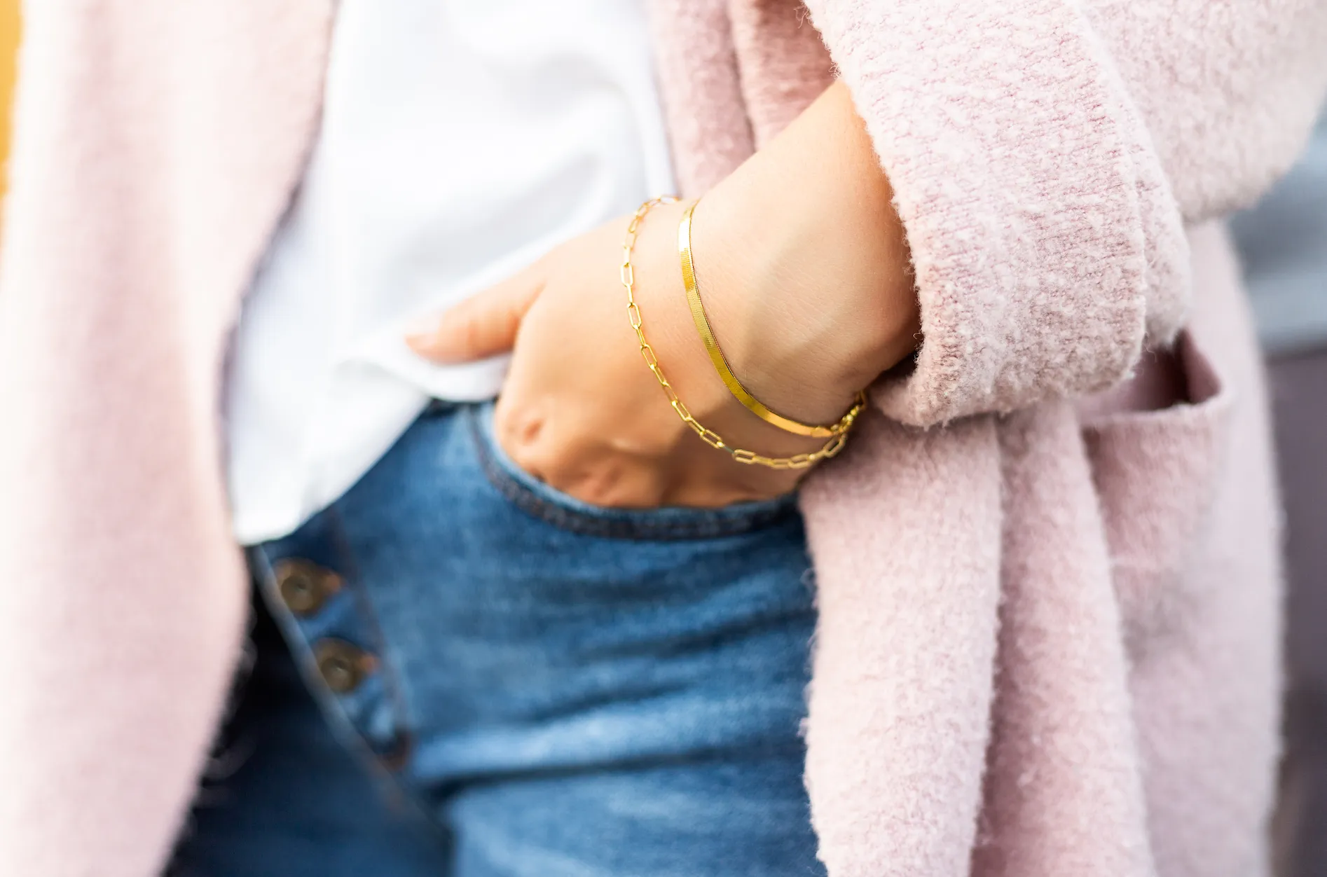 Paperclip Chain Link Bracelet