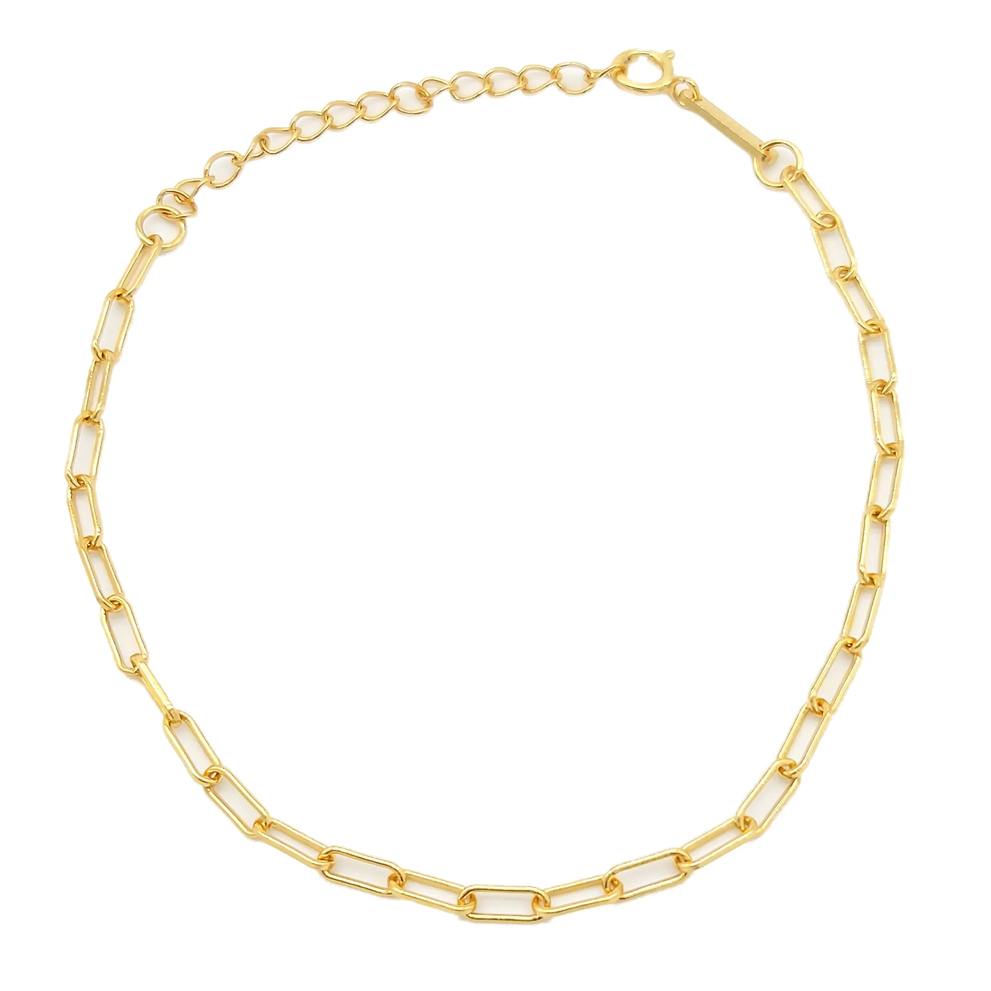 Paperclip Chain Link Bracelet