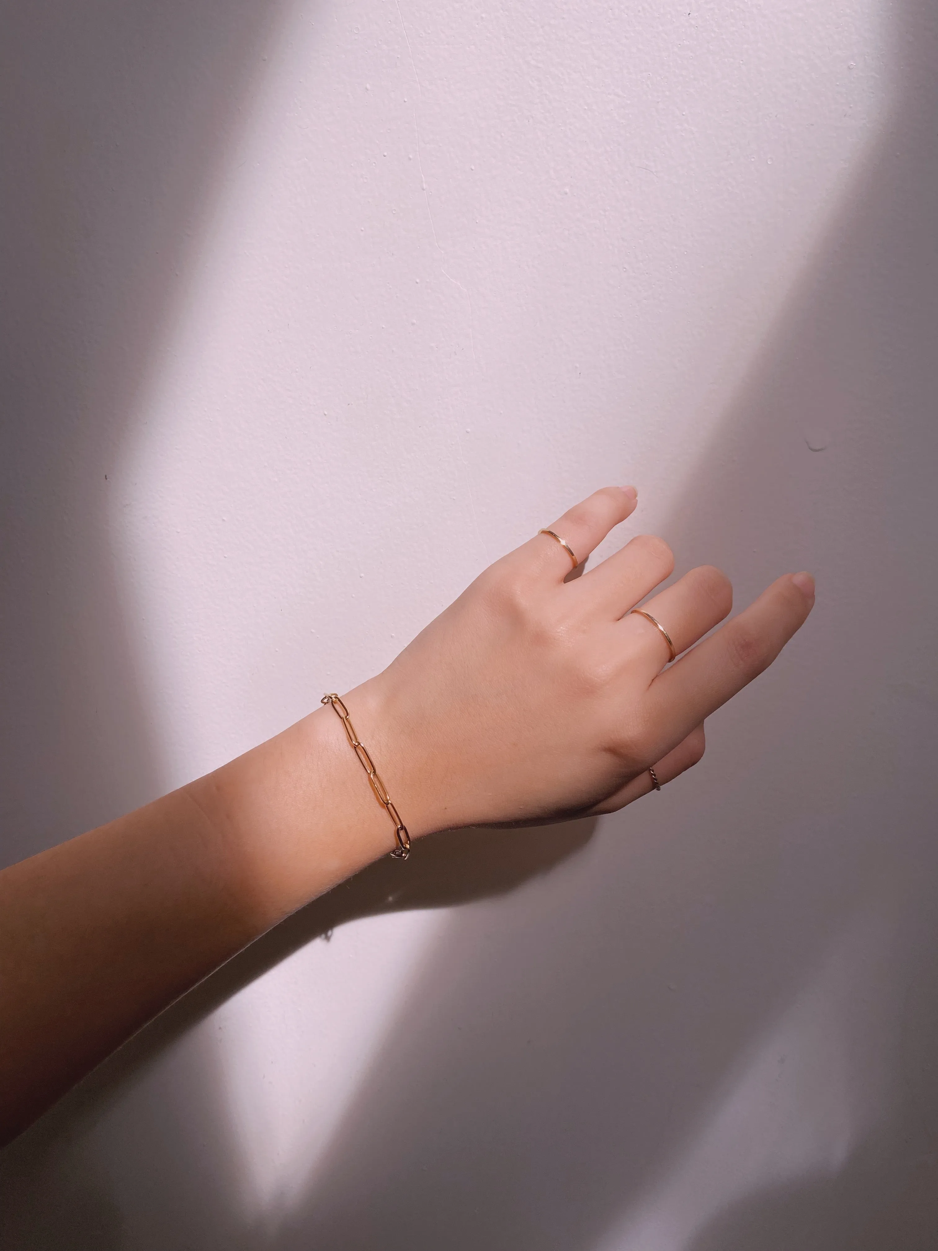 Paperlink Chain Gold Filled Bracelet