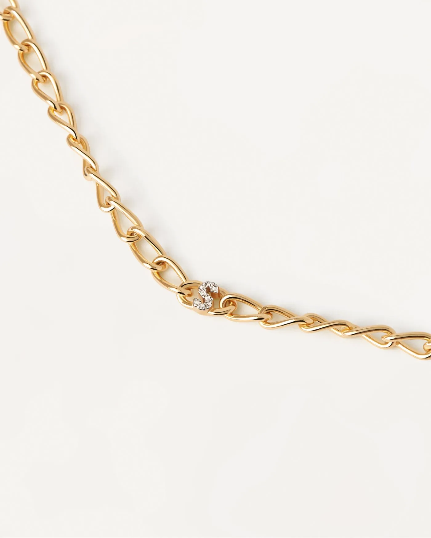 PDPAOLA Letter S Chain Bracelet