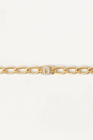 Pdpaola Mini Letters Bracelet: D