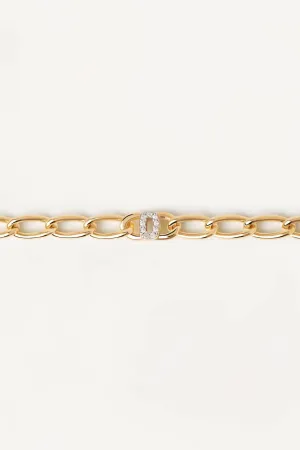 Pdpaola Mini Letters Bracelet: O
