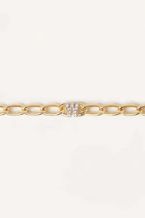 Pdpaola Mini Letters Bracelet: W