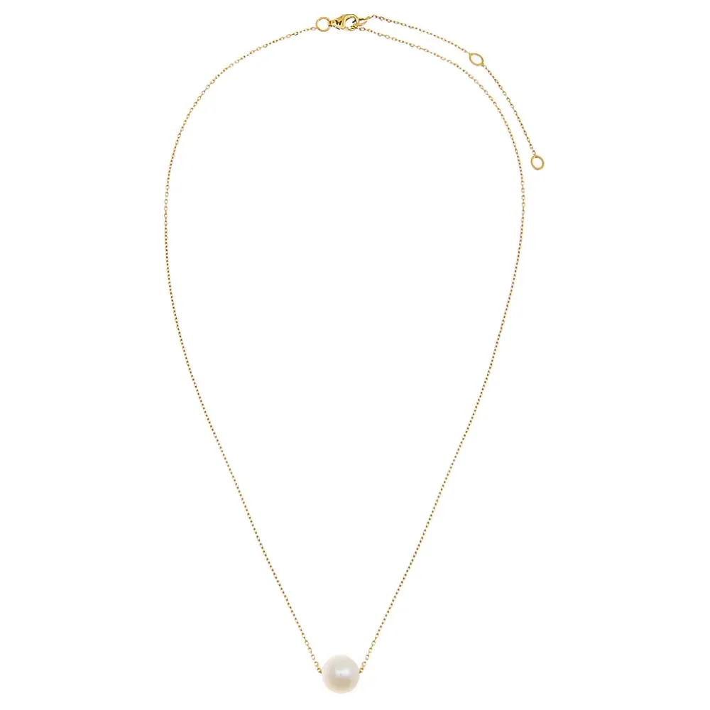 Pearl Chain Necklace 14K