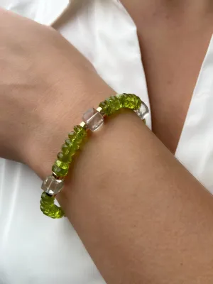 Peridot and Green Amethyst Bracelet