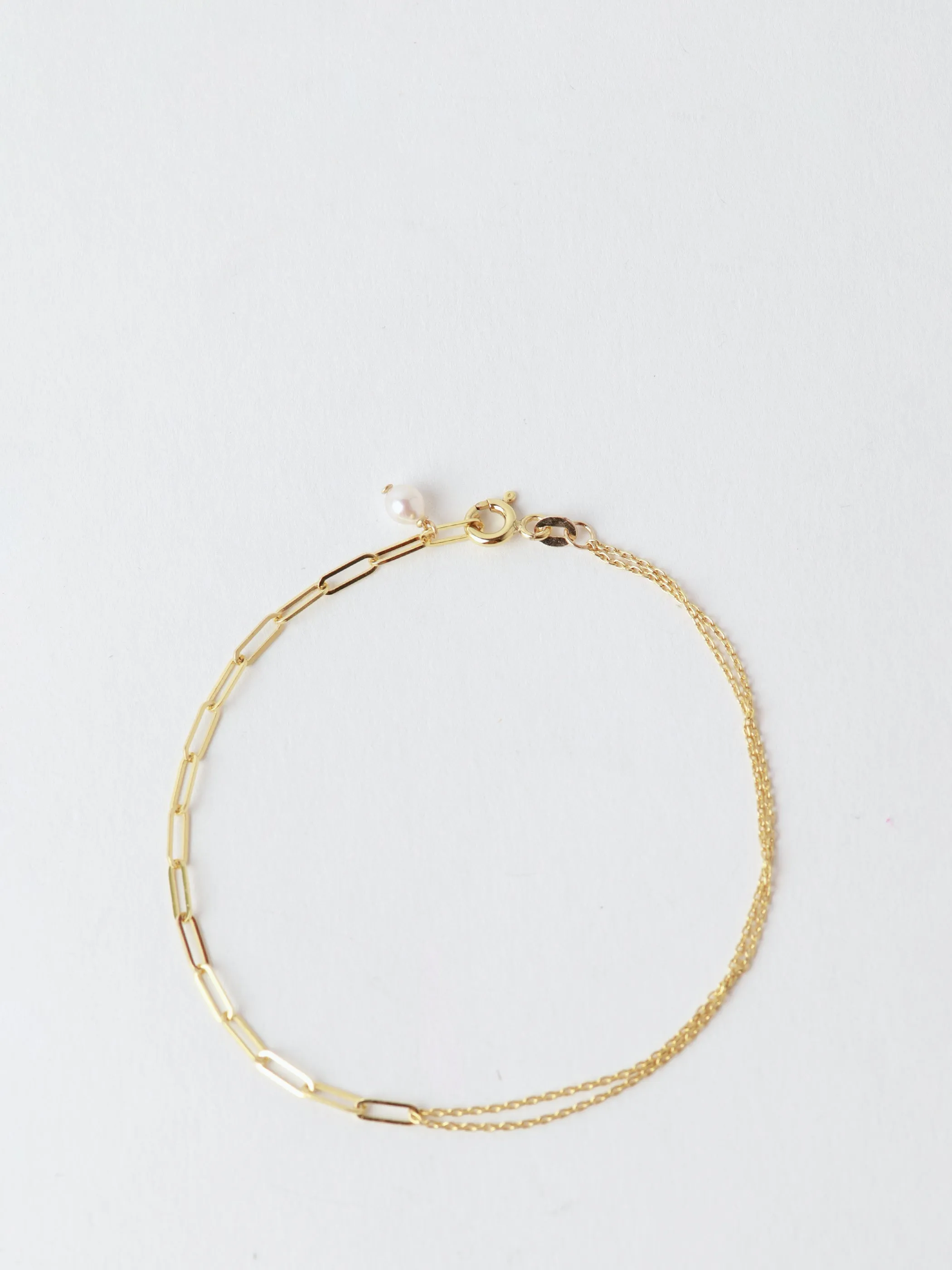 Petite Link Double Chain Bracelet