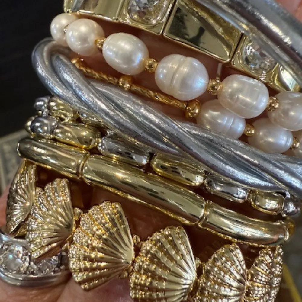 Philomena Pearl Bracelet - Gold