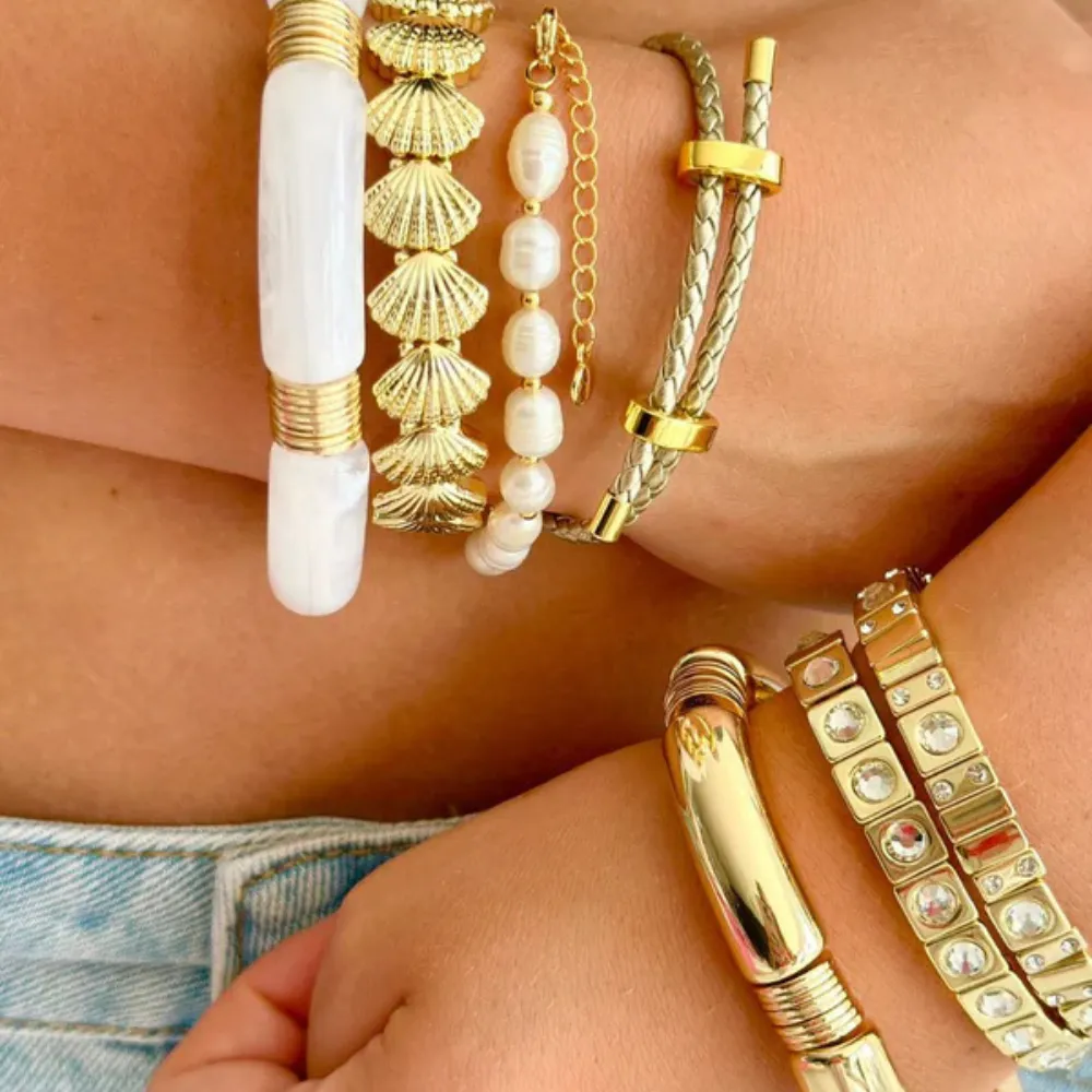 Philomena Pearl Bracelet - Gold