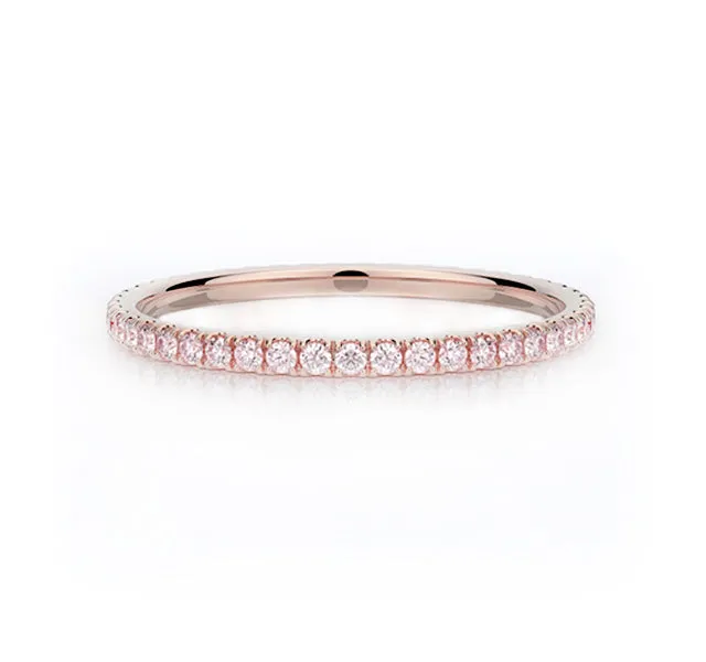 Pink Diamond Eternity Band