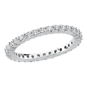 Platinum 1 CTW Diamond Eternity Band Size 7