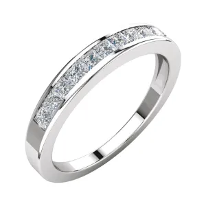 Platinum 1/2 CTW Diamond Anniversary Band Size 6