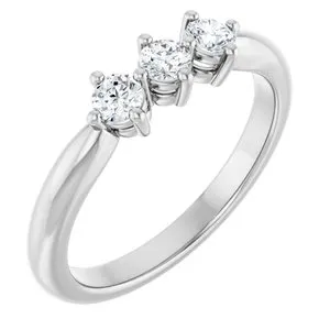 Platinum 1/3 CTW Lab-Grown Diamond Anniversary Band