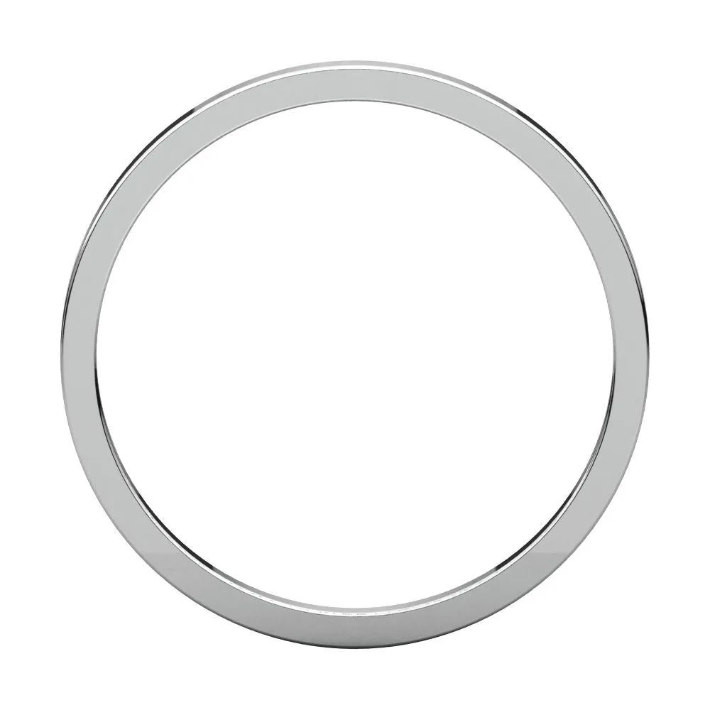Platinum 1.5mm Flat Band, Size 7