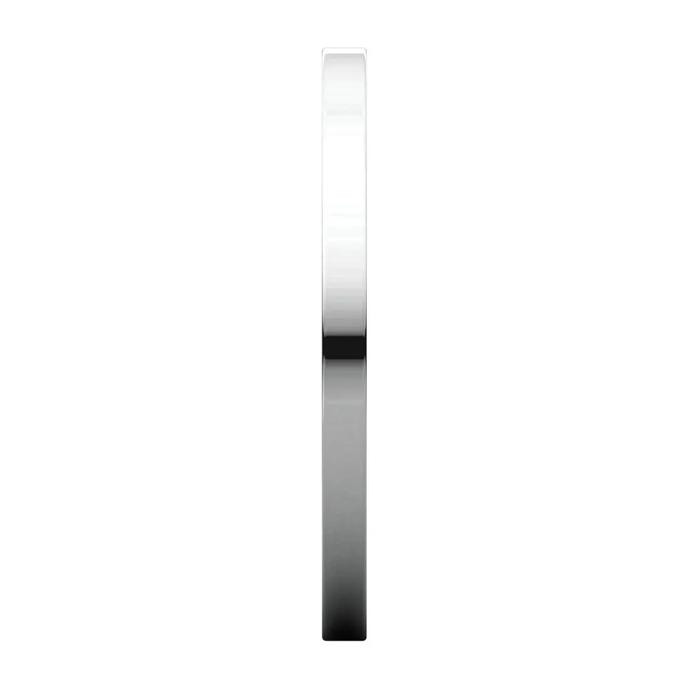 Platinum 1.5mm Flat Band, Size 7