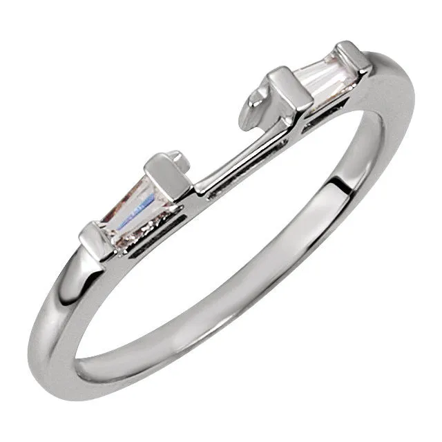 Platinum 1/6 CTW Diamond Band, Size 6