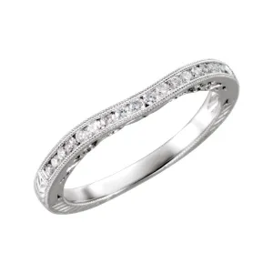 Platinum 1/6 CTW Diamond Band Size 6
