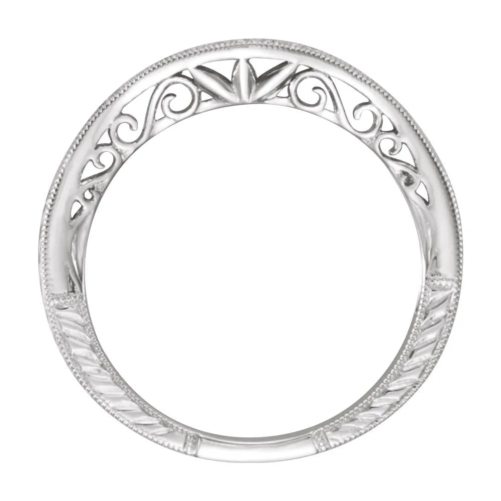 Platinum 1/6 CTW Diamond Band Size 6