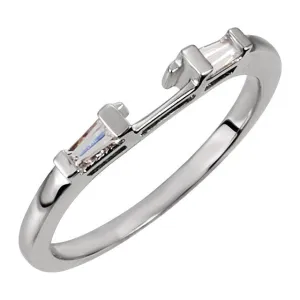 Platinum 1/6 CTW Diamond Band, Size 6