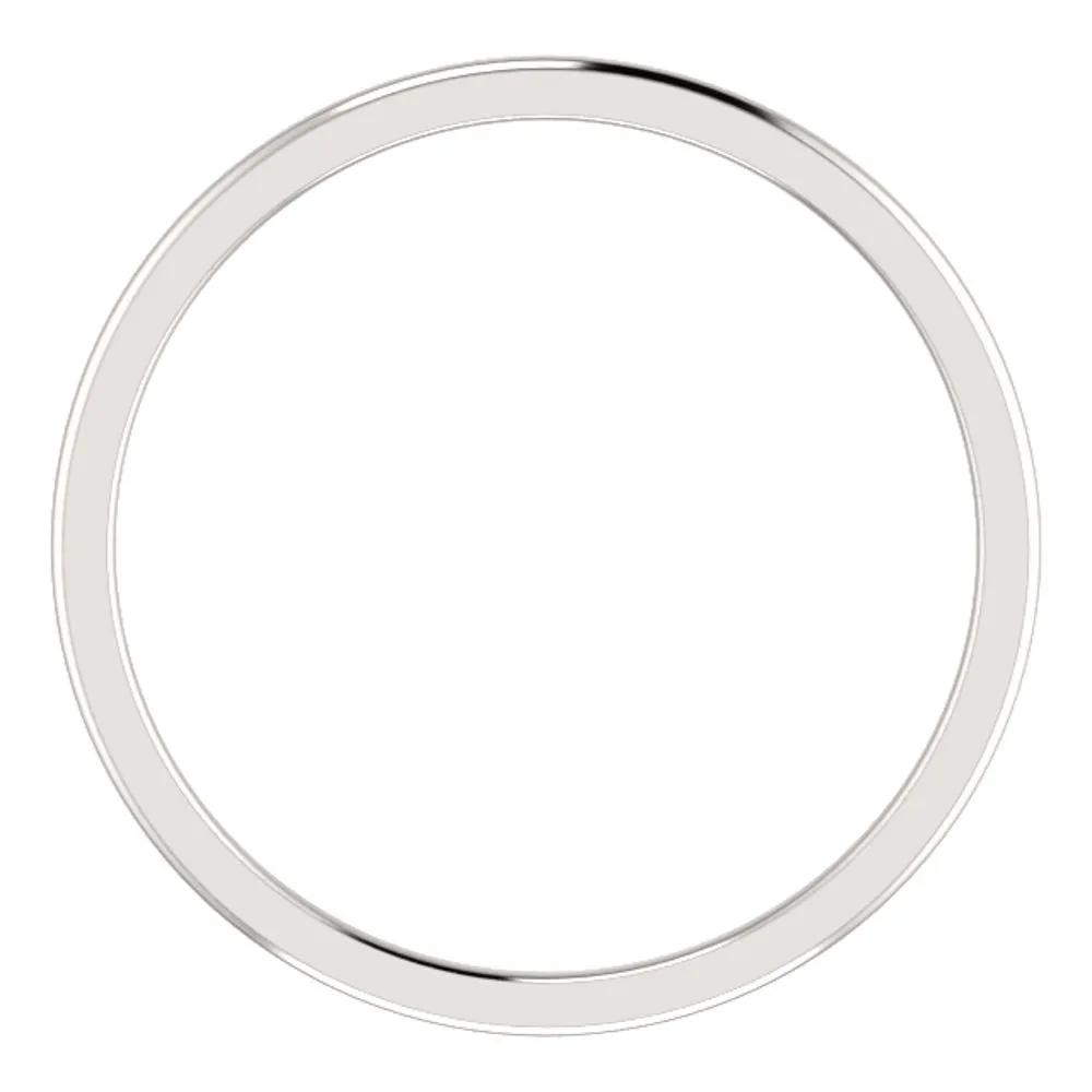 Platinum 1mm Comfort Fit Band, Size 7