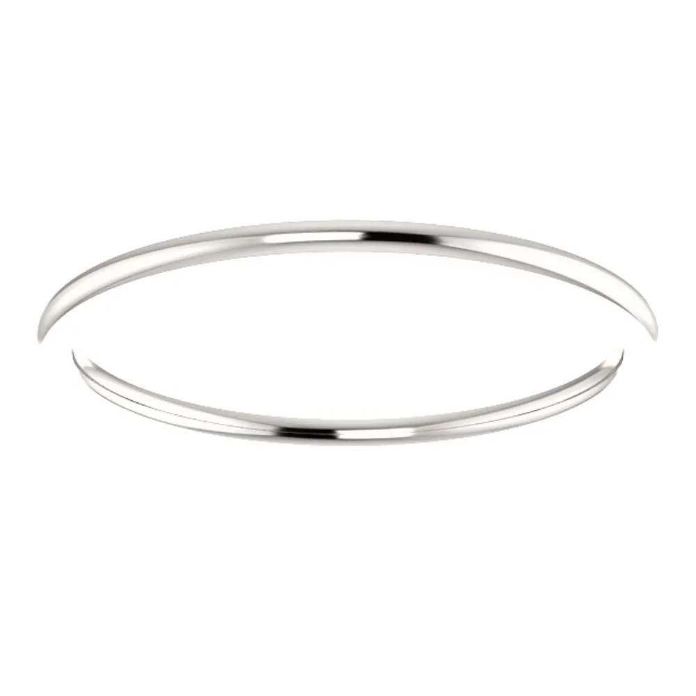 Platinum 1mm Comfort Fit Band, Size 7