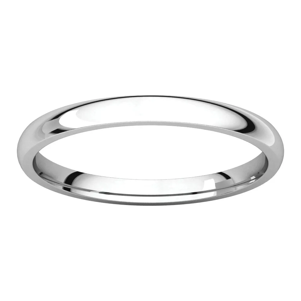 Platinum 2mm Light Comfort Fit Band, Size 4