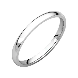 Platinum 2mm Light Comfort Fit Band, Size 4