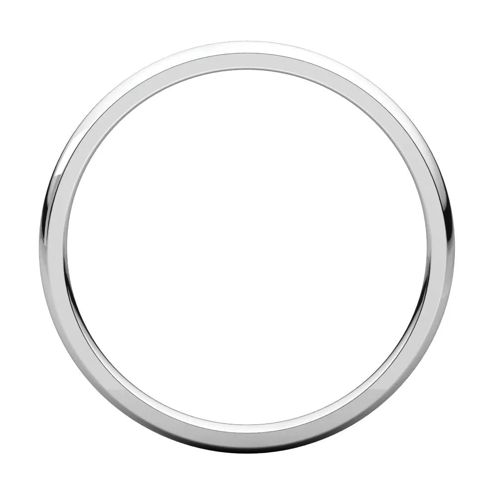 Platinum 2mm Light Comfort Fit Band, Size 4