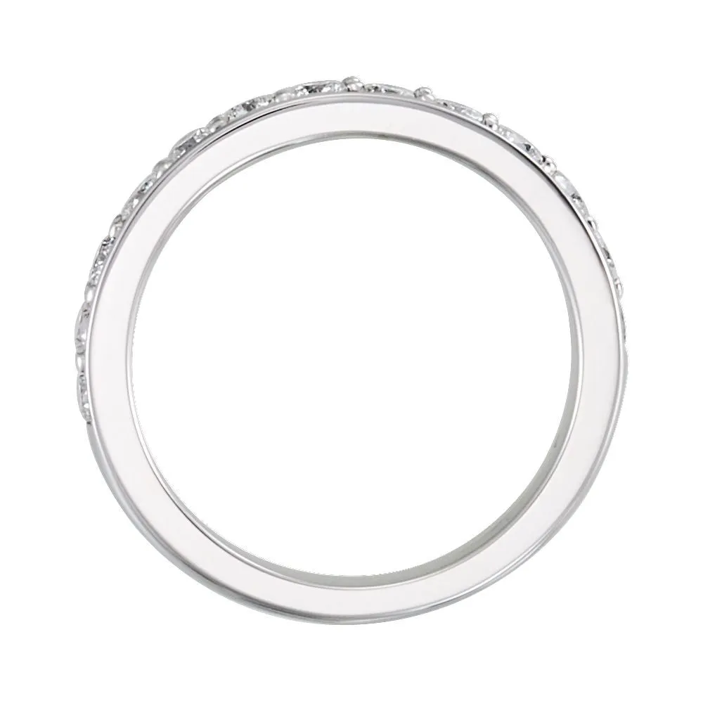 Platinum 3/4 CTW Diamond Band, Size 7